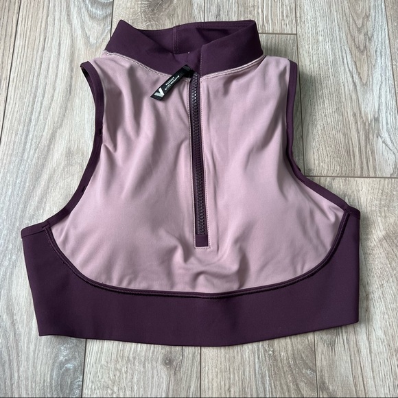 Athleta Other - NEW Athleta A-C Allyson Felix Legend Zip Front Bra medium purple